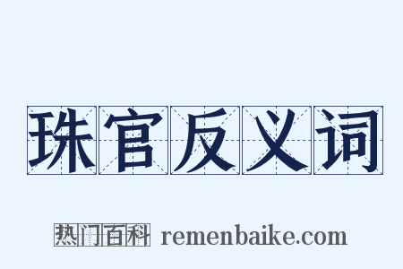 珠官反义词是什么意思的图片